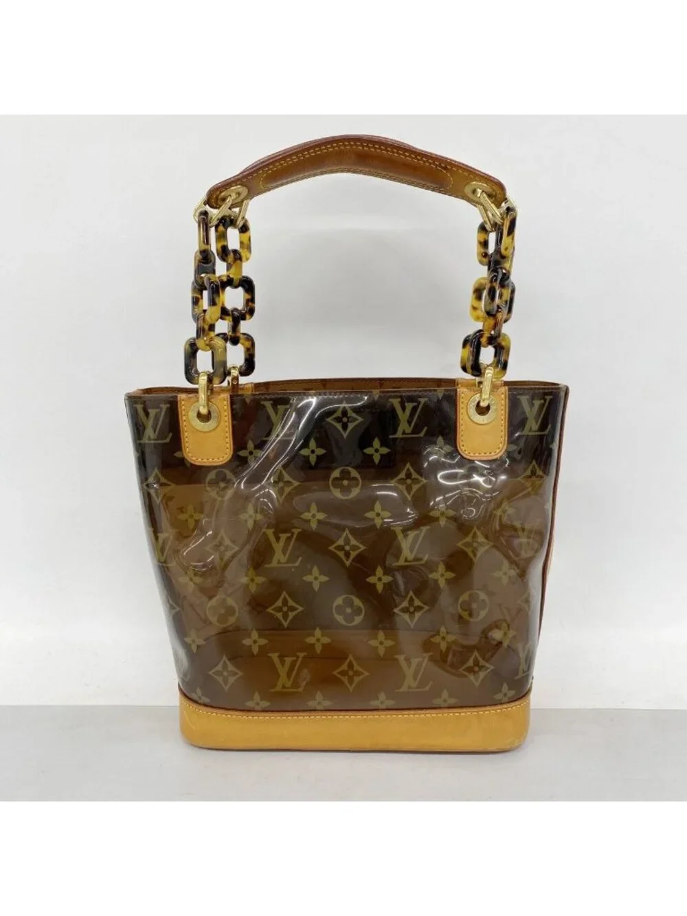 Louis Vuitton Tote Monogram Vinyl Cover Amble PM Brown - Picture 10 of 10